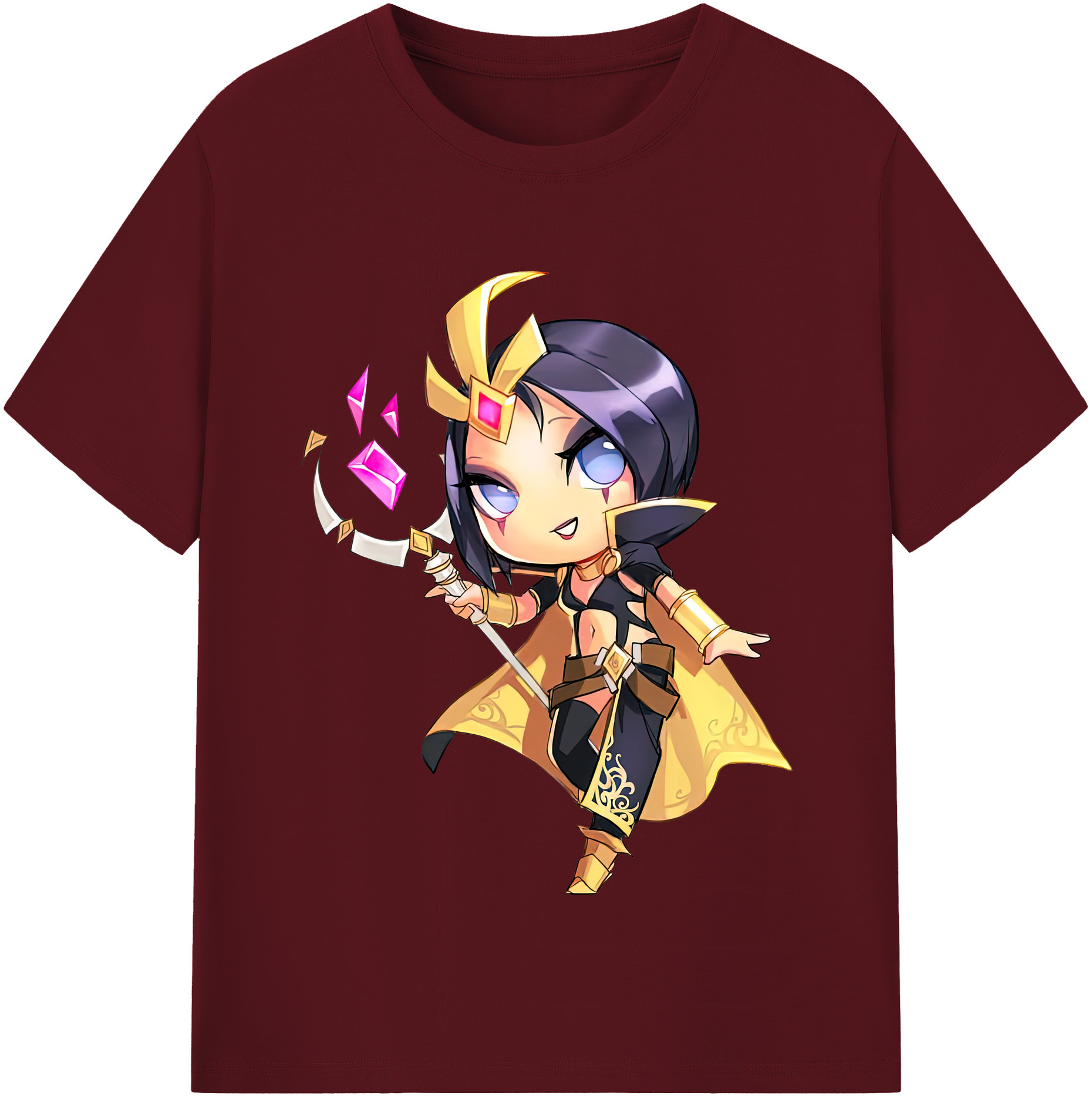 リーグ・オブ・レジェンド League of Legends LOL 綿100％半袖Tシャツ（フロントプリント）